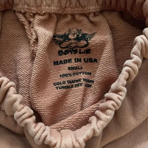 Boys Lie Tan Track Pants with Graphic Patch - Picture 6 of 6